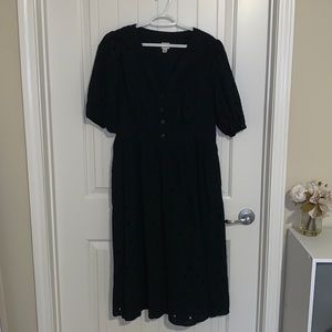 Black A New Day Black Midi Dress